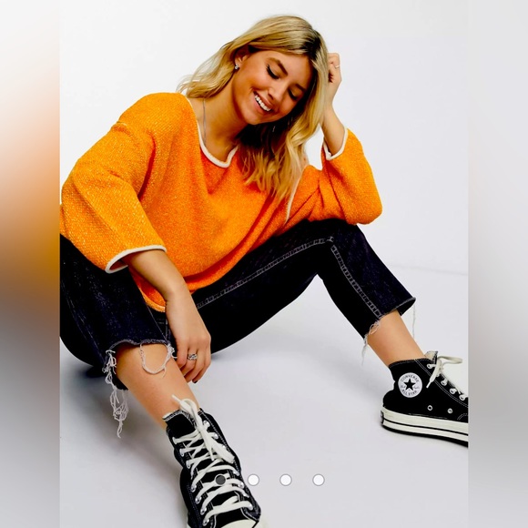 Free People Sweaters - Free People Bardot Sweater in Orange